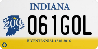 IN license plate 061GOL
