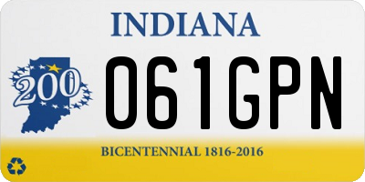 IN license plate 061GPN