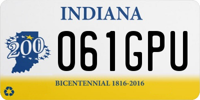 IN license plate 061GPU