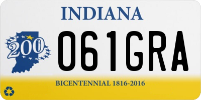 IN license plate 061GRA