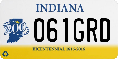 IN license plate 061GRD