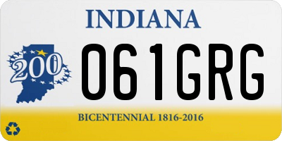 IN license plate 061GRG