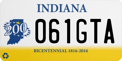 IN license plate 061GTA