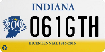IN license plate 061GTH