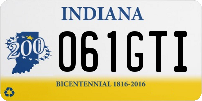 IN license plate 061GTI