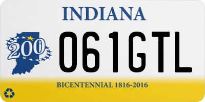 IN license plate 061GTL