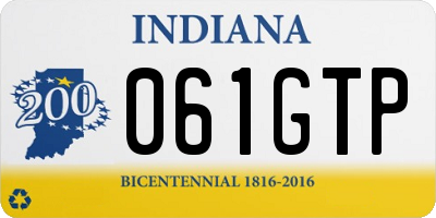 IN license plate 061GTP