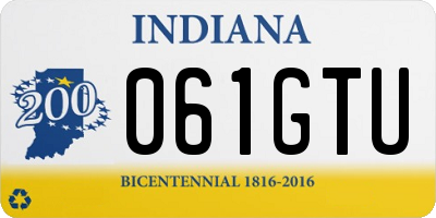 IN license plate 061GTU