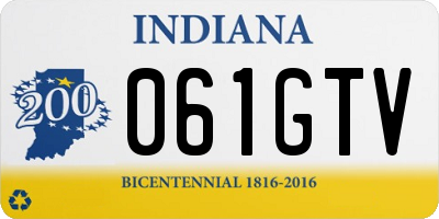 IN license plate 061GTV