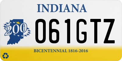 IN license plate 061GTZ