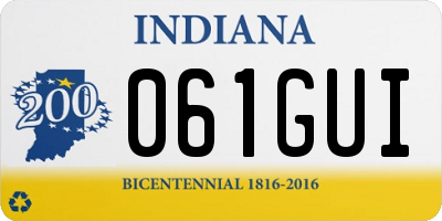 IN license plate 061GUI