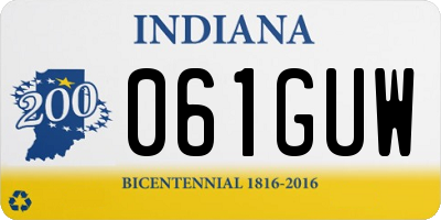 IN license plate 061GUW