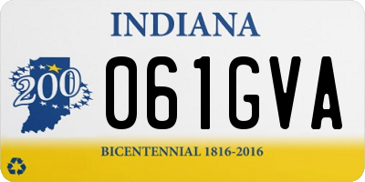 IN license plate 061GVA
