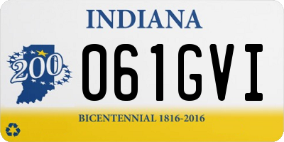 IN license plate 061GVI