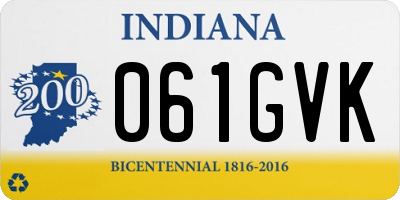 IN license plate 061GVK
