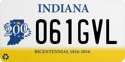 IN license plate 061GVL