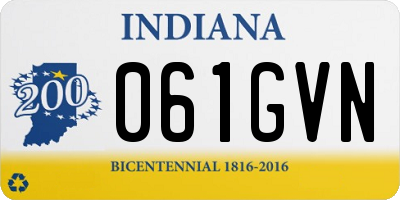 IN license plate 061GVN
