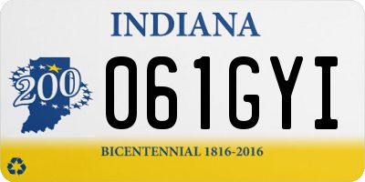 IN license plate 061GYI