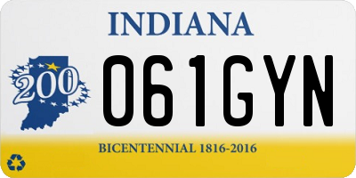 IN license plate 061GYN