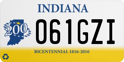 IN license plate 061GZI