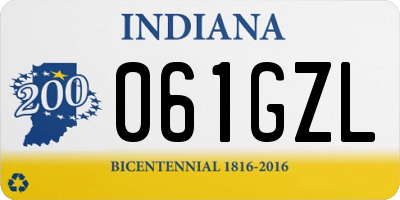 IN license plate 061GZL