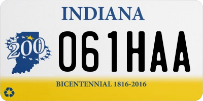 IN license plate 061HAA