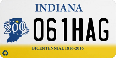 IN license plate 061HAG