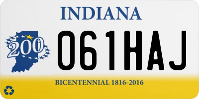 IN license plate 061HAJ