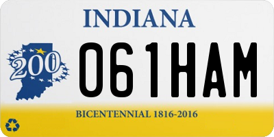 IN license plate 061HAM