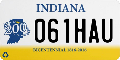 IN license plate 061HAU