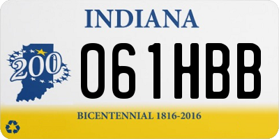 IN license plate 061HBB