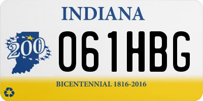 IN license plate 061HBG