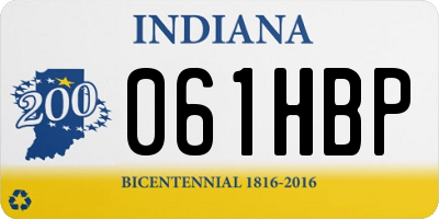 IN license plate 061HBP