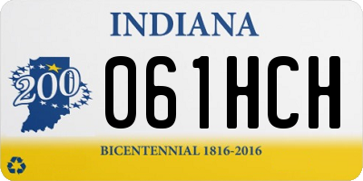IN license plate 061HCH