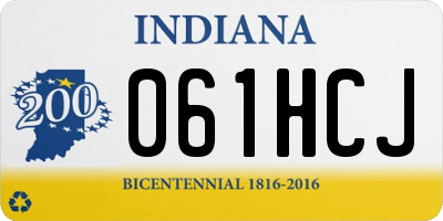 IN license plate 061HCJ