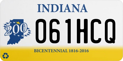 IN license plate 061HCQ
