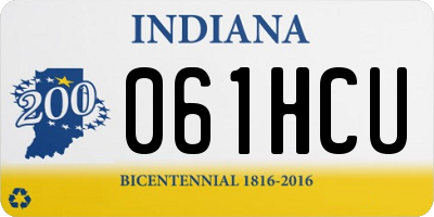 IN license plate 061HCU