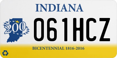IN license plate 061HCZ