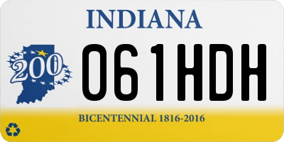 IN license plate 061HDH
