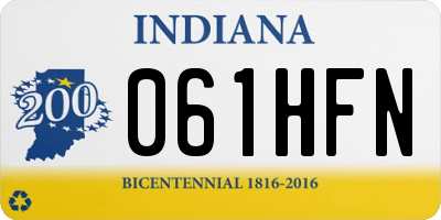 IN license plate 061HFN