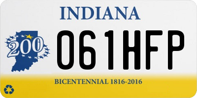 IN license plate 061HFP