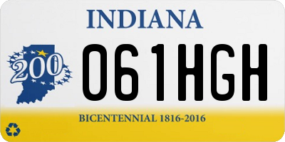IN license plate 061HGH