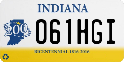 IN license plate 061HGI