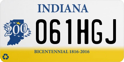 IN license plate 061HGJ