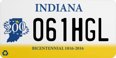 IN license plate 061HGL