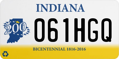 IN license plate 061HGQ