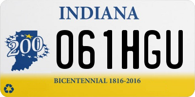 IN license plate 061HGU