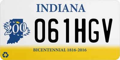 IN license plate 061HGV