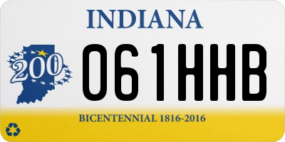 IN license plate 061HHB