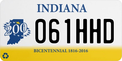 IN license plate 061HHD